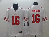 Nike 49ers 16 Joe Montana White Team Logos Fashion Vapor Limited Jersey,baseball caps,new era cap wholesale,wholesale hats